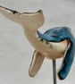 Ceramic Humpback Whale Sculpture, Small Ocean Animal Ornament, Bathroom Shelf - Image 2