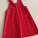Red Polka dot dress age 4