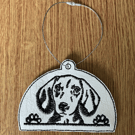 1303. Dachshund hanger.