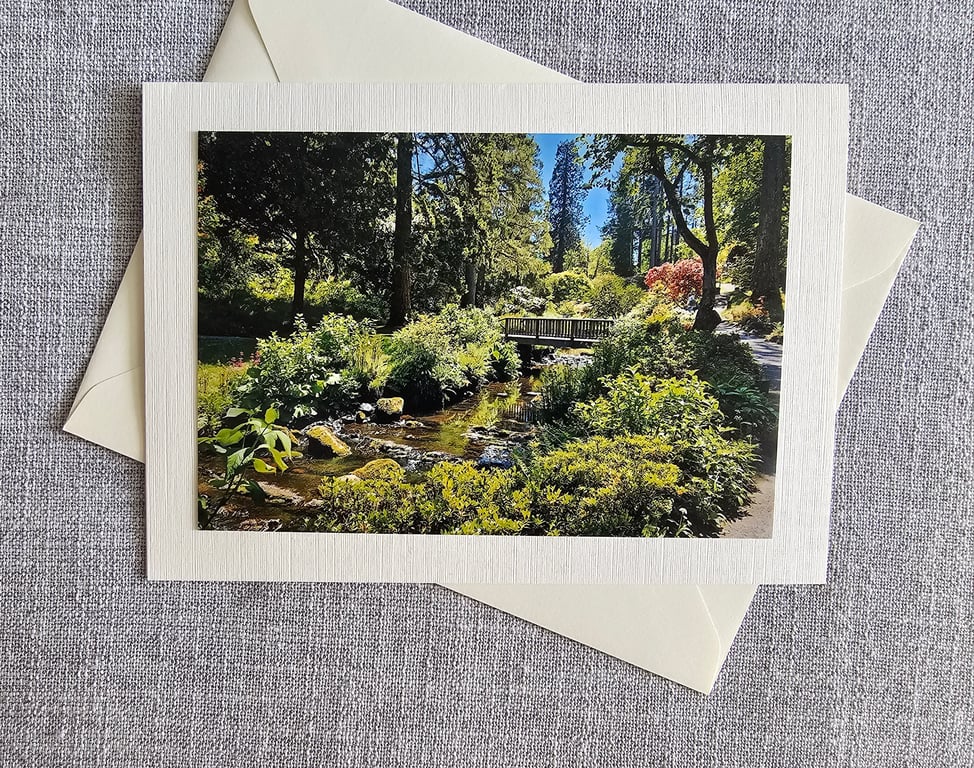 Bodnant Gardens North Wales Large Photographic Card Size 7" x 5" 