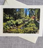 Bodnant Gardens North Wales Large Photographic Card Size 7" x 5" Blank Card - Image 1