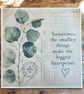 Vintage Botanical Greeting Card. Handmade Parchment Paper Card. Thinking of You - Image 7