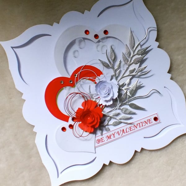 Luxury Handmade Valentine's Day Card