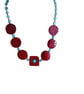 Turquoise and Shell Necklace with Magnetic Clasp, Coastal, statement necklace - Image 5