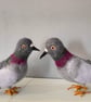 A wool felted gentle pigeon - Image 4