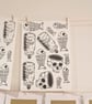 Mindless Skull Hand Printed Sticker - Image 9