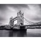 Timeless London – Tower Bridge in Black and White Fine Art Photography Print
