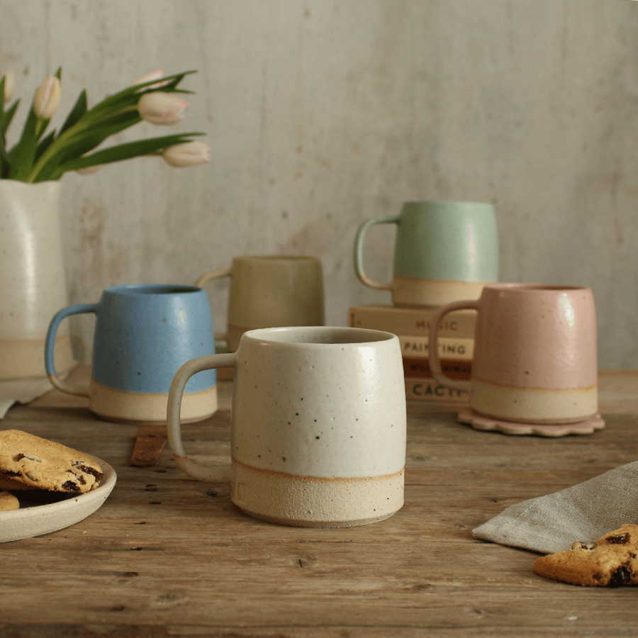 Ceramic Mug in Pastel Colours