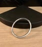 "Momenta" - Handmade Sterling Silver Hinged Bangle - Made to any size - 6x4mm  - Image 6