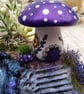 Miniature Fantasy Diorama - Purple Whimsical Ornament - Image 8
