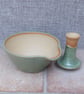 Pestle and mortar spice herb grinder stoneware hand thrown pottery ceramic  - Image 1