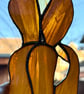 Stained glass iris - deep golden petals - Image 3
