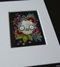 bony botanical skull - original aceo - Image 6