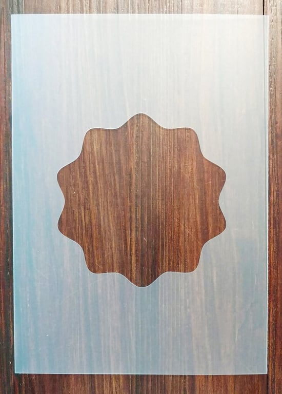 Medallion Mask and Aperture Stencil 350 micron PP for Arts Crafts & DIY