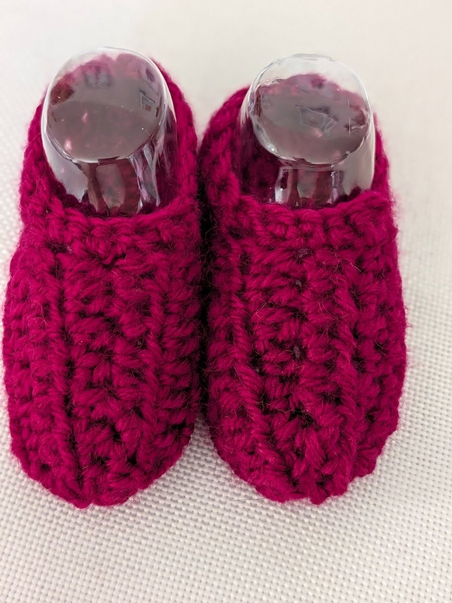 Magenta Bootie shoes for newborn