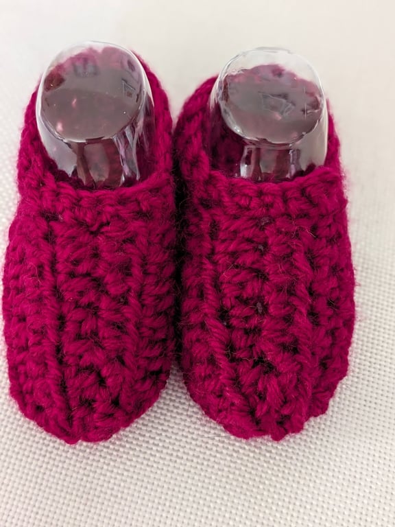 Magenta Bootie shoes for newborn