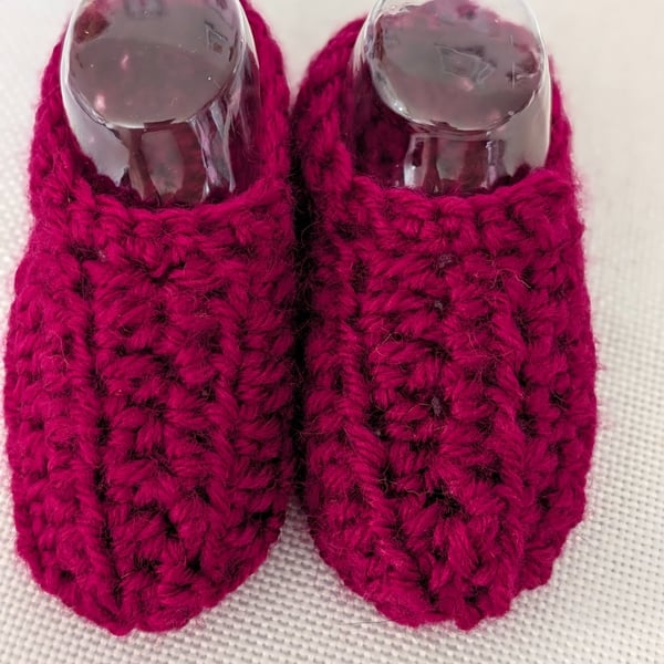 Magenta Bootie shoes for newborn