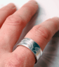 Wolf Ring, Adjustable wolf design ring, Running Wolves  - Image 5