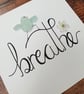 Handwritten sea glass BREATHE  - Image 6
