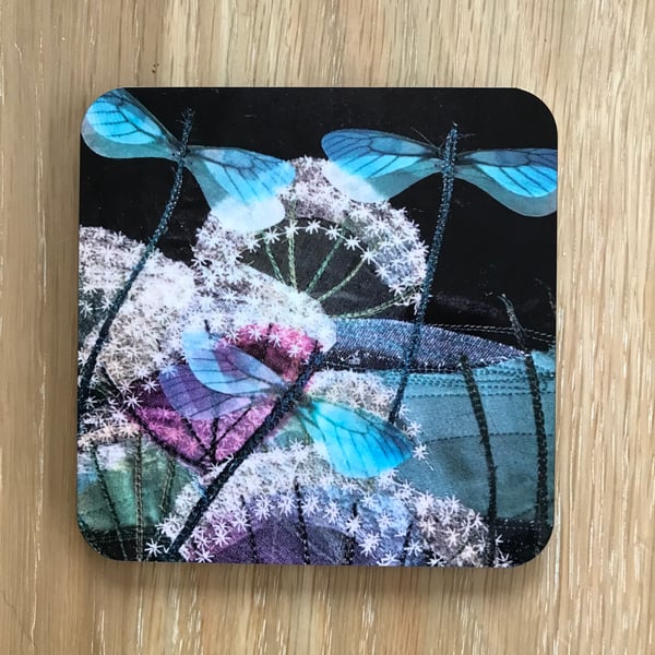 Dragonfly-set of coasters-tableware 