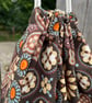 Drawstring bag retro inspired daisy pattern  - Image 4