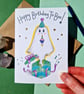 Ghost birthday card, Happy birthday to boo! Funny friend spooky birthday card  - Image 5