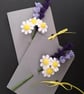 Medium Felt Flowers Card  - Chamomile & Lavender - Image 4