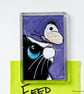 SALE - Tuxedo Cat and Butterfly Fridge Magnet, 3 x 2 inch - Image 5