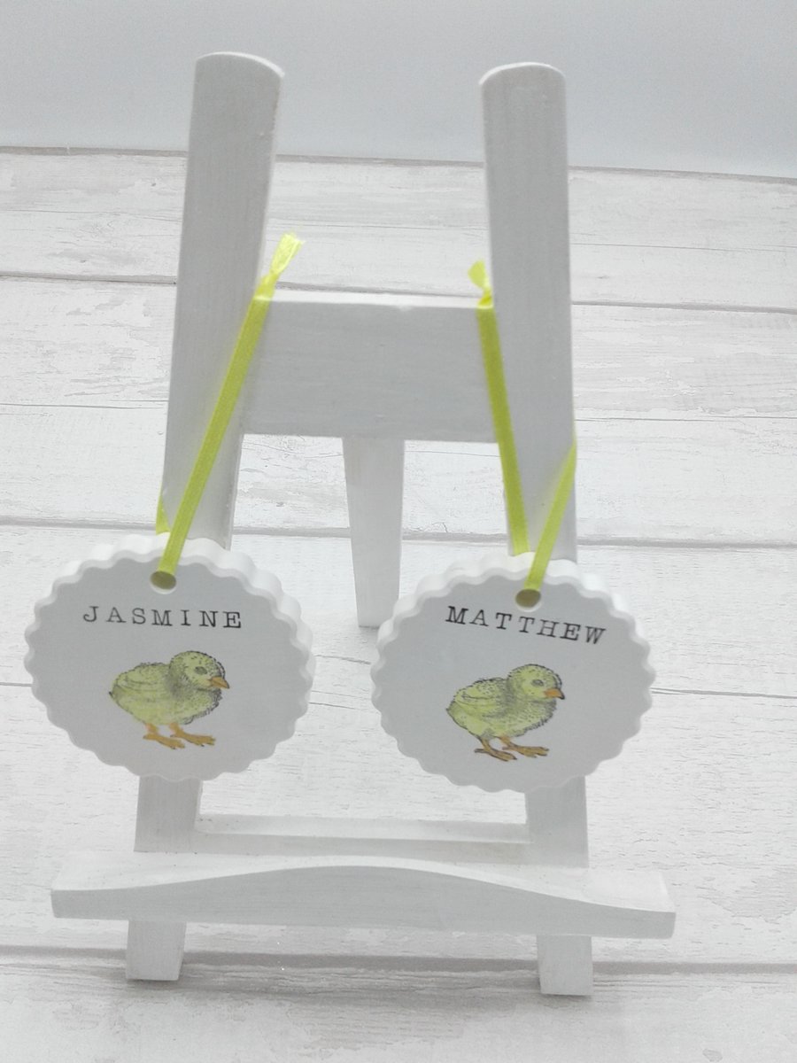 Easter decorations. Personalised. Personalised Spring decorations. 