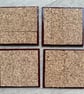Backgammon Boardgame Coasters - Rectangles - Upcycled from Real Board - Image 4