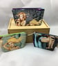 Mermaids makeup bag, zip bag, options, Handmade - Image 2