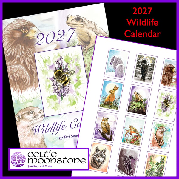 2027 A4 Sized Wildlife Calendar
