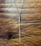 Handmade Chain Bar Drop Earrings  & Pendant Set - Image 6