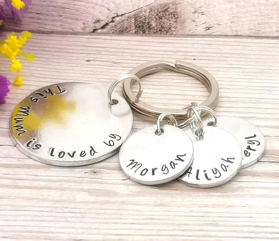Personalised Mum Keyring - Custom Mummy Gift - This Mum Belongs To