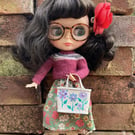 Handmade Miniature Lilac Les Fleurs Enid Collins of Texas Dolls Handbag 