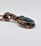 Wire Wrapped Blue Labradorite and Copper One of a Kind Pendant - Image 8