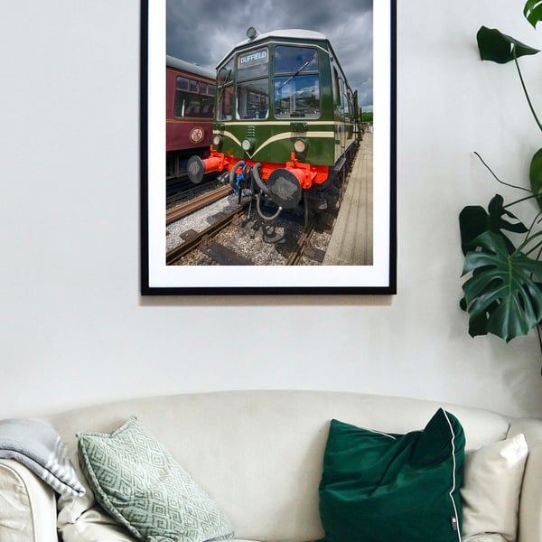Iris M79900 – Derby lightweight diesel railcar photography print