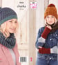 Knitting Pattern - King Cole Chunky Knitting Pattern 5553 - Ladies Accessories - Image 1