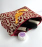 Toiletry Bag with Folk Art Style Birds - Image 5