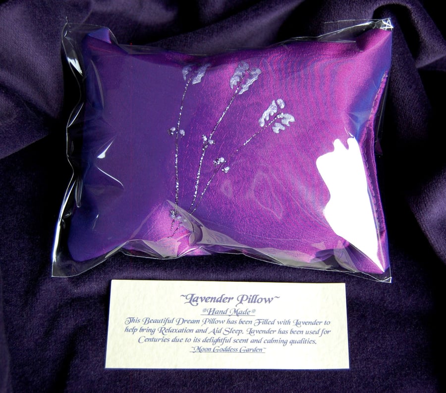Lavender Herb Pillow to aid Sleep and bring Calm Witch Lavender Gift
