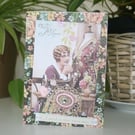 Vintage-style Sewing Card - Pretty Greeting Card - Keepsake