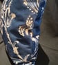 handmade blue velvet Cushion - Image 2