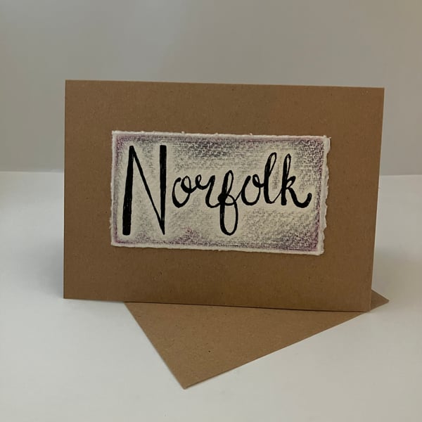 Norfolk - Grey Greetings Card