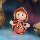 Tiny Welcome Gnome 'Thea' with outstretched arms OOAK by Ann Galvin