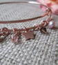 Rose Gold Charm Bangle - Image 3