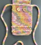 -SOLD- Crocheted Phone Bag with Strap - Image 2
