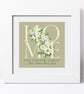 Floral Home Personalised Print  - 2 colours available - Image 4