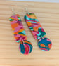 Splashes of colour drop earrings  - Image 1