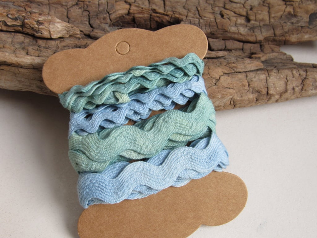 Indigo Weld Natural Dye Blue Green Cotton Ricrac