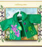 Green Tailored Jacket Embroidered with Flowers - Image 1